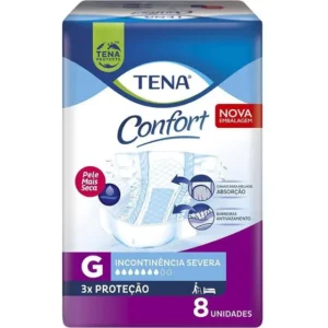 Fralda Geriatrica Tena Confort G Com 8 Unidades