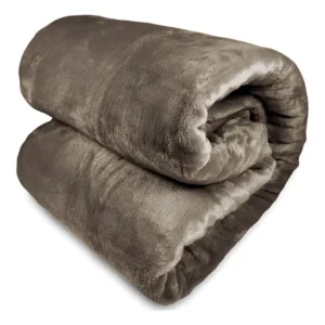 Cobertor Queen Turim Super Soft Toque Seda Gramatura 260 G Cor Marrom