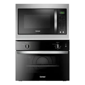 Kit Forno Elétrico Embutir 47l + Microondas 32l Consul Inox