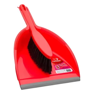 Conjunto Pá/espanador Condor Produto De Limpeza Vermelho