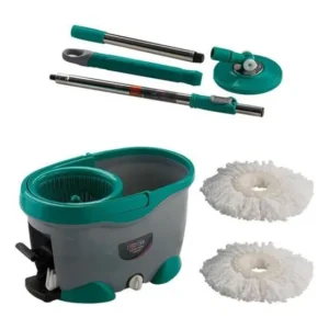 Mop Flash Bettanin Vassoura Rodo Esfregão Balde 17l Cinza