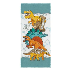 Toalha De Praia Felpuda Lepper Modelo : Dinossauros