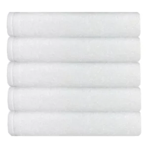 Kit 24 Toalha Rosto Branca Teka Salão Beleza Barbearia Branco Lisa