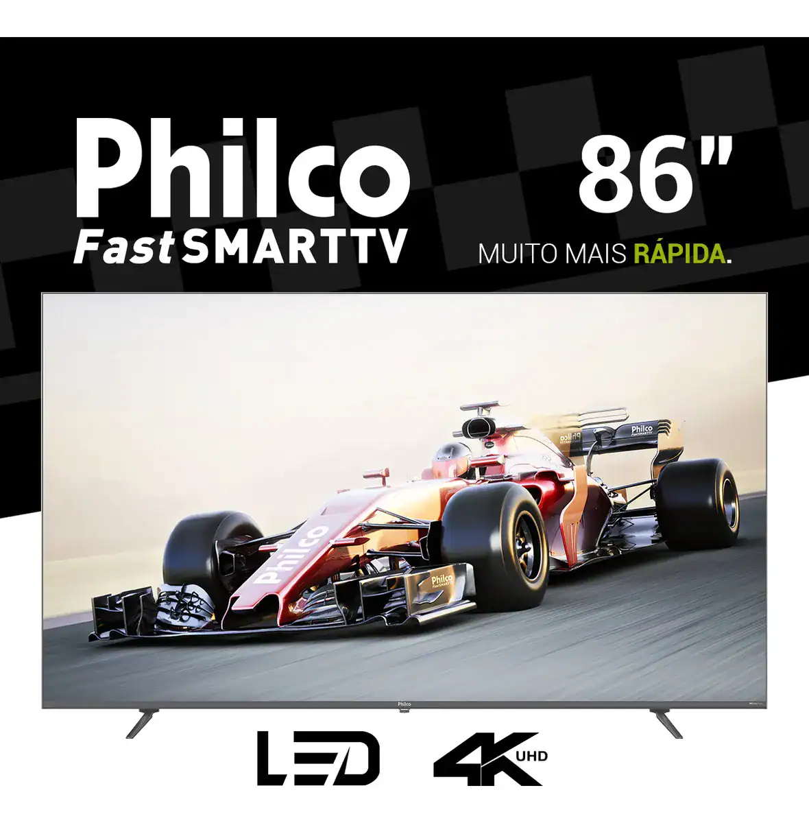 Smart Tv 86 Qled Philco P86kaa Uhd 4k Android Tv Dolby Audio Hdr 110/220v - Imagem 9