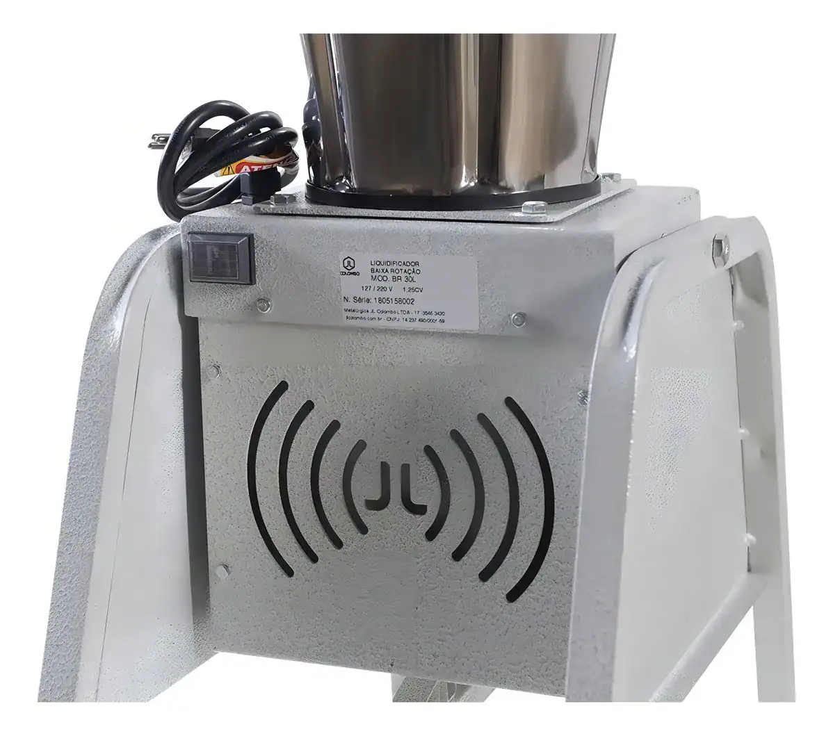 Liquidificador Industrial 30L JL Colombo Aço Inox 3500rpm - Imagem 8