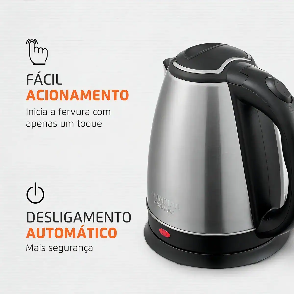 Chaleira Elétrica Mondial Pratic Inox 127v - Imagem 7