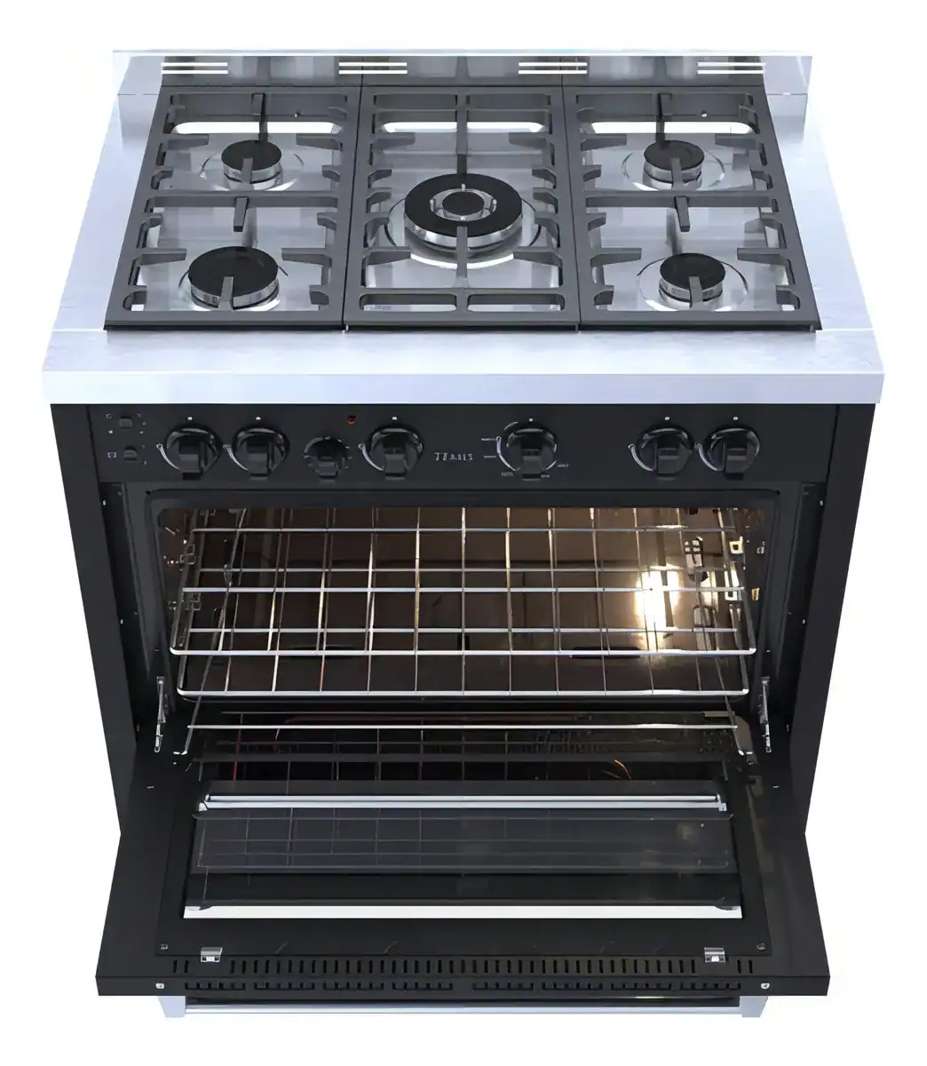Fogao 5 Bocas Venax Temis Preto Gas Glp - Imagem 7