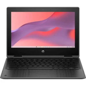 Laptop HP Fortis X360 11.6 Táctil Intel Celeron N5100 8gb Ram 64gb Emmc Chrome Os Wi-fi 6 Bluetooth 5.2 Webcam Hd 720p Conversível 2 Em 1 Tela Antirreflejo Wled Uwva Negra Liviana Escolar