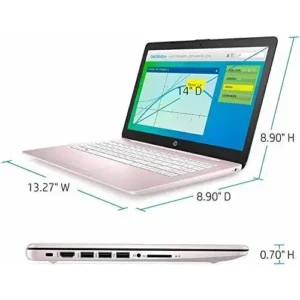 Notebook HP 14-DQ6015DX 14 HD 128gb/4gb de RAM Intel N150 W11 - ouro rosa pálido