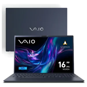 Notebook VAIO FE 16 Intel Core i5-1334U Linux, 32GB RAM 512GB SSD Tela 16" IPS WUXGA Antireflexo - Cinza Grafite - VJFE62F11X-B0111H - Permite upgrade de memória RAM e SSD