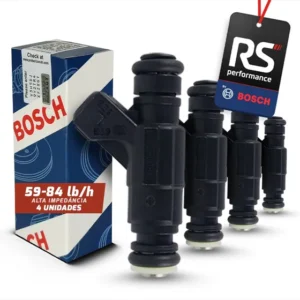 Kit 4 Bicos Injetores Alta Vazão Bosch 65 Lbs/h 0280156453