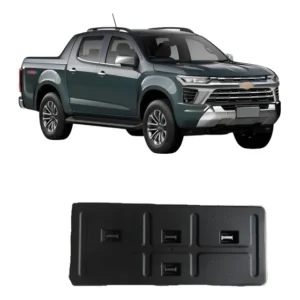 Suporte Placa Dianteira Parachoque S10 2024 2025 2026 Preto