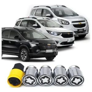 Trava Parafuso Porca Antifurto De Rodas Chevrolet Spin