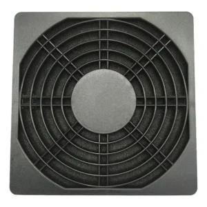 Protetor Mini Ventilador 12x12cm Plastico Com Filtro Preto