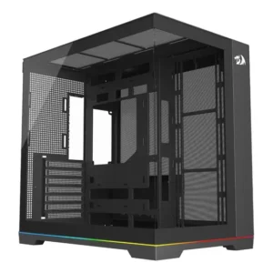 Gabinete Redragon Scalpel Argb Atx Aquário C/fita Led S/fan Preto