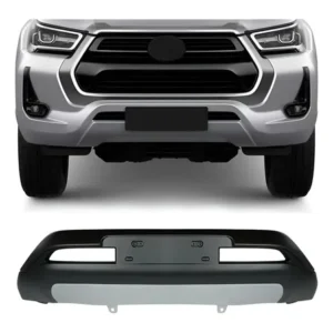 Overbumper Para Toyota Hilux 21/24 Tg Poli Preto Com Prata