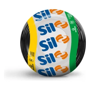 Cabo SilFlex PP 2x1,5mm 100m Cobre PVC Preto SIL Fios