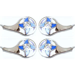 4 Calota Calotinha Rodoar Rodo Ar Estrela Azu Caminhao