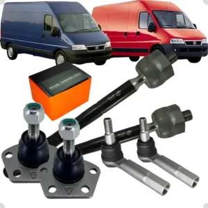 Kit Barra Axial Terminal Direção Pivo Par Ducato Aro 16