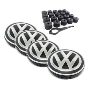 Kit 4 Calotinhas Tampa Miolo De Roda Volkswagen Fox Crossfox