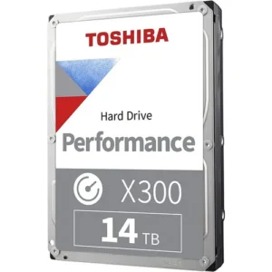 Disco rígido interno Toshiba X300 Performance de 14 TB e 3,5 polegadas prateado