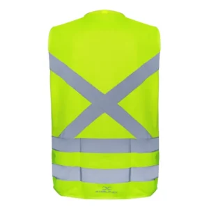 Colete Segurança Refletivo Sinalização 4 Bolsos Steelflex Cor Amarelo Tamanho do colete refletivo M