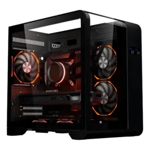 Gabinete Gamer K-mex Aquario Cg-48ki Cyberpunk Preto Cg48Kirh001cb0x
