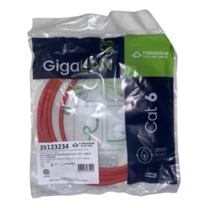 Patch Cord CAT6 2,5m Vermelho RJ45 Furukawa Gigalan 35123234