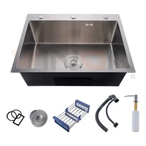 Cuba Cozinha Gourmet Inox 60x45x21cm Pia De Cozinha Com Acessórios Cor Prateado Winda