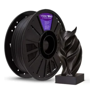 Filamento 3d Pla 1kg impressão 3d Premium 1.75mm Voolt3d cor preto