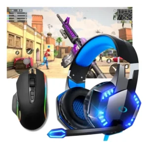 Headset Gamer Drive 50mm + Mouse 4800 Dpi + Mouse Pad 40x80