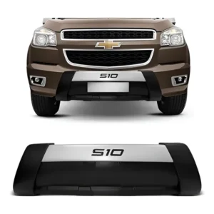 Bumper Chevrolet S10 12/15 Preto Com Prata