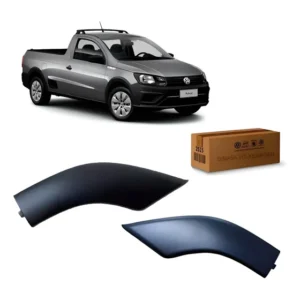 Par Moldura Acab. Rack Teto Saveiro Cabine Simples Preto