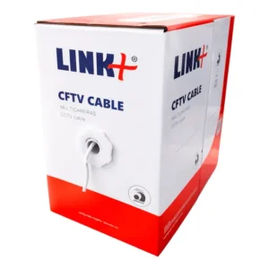 Caixa De Cabo Cftv Cat5 Certificado Homologado Anatel Caixa 300m Branco Link+