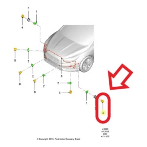 Suporte Sensor Estacionamento Dianteiro E Focus 2013 A 2019