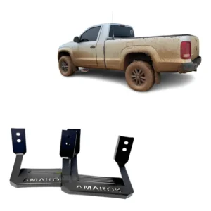 Estribo Amarok Cabine Simples 2012 A 2025 Preto