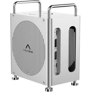 Docking Station Acasis 8 Em 1 Mac Mini M4 / M4 Pro Dual Slot Ssd M.2 Nmve Raid Thunderbolt 40gbps Mnitor Duplo 2x Displayport 4k Usb 10gbps Leitor De Cartão Sd Tf 4.0