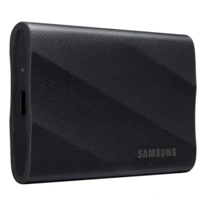 Disco externo SSD Samsung T9 preto com conexão USB-C 3.2.