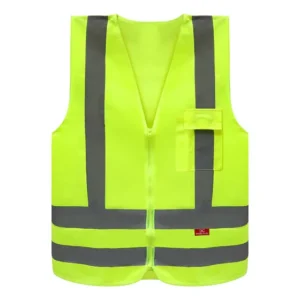 Colete Segurança Tipo Blusão Refletivo Com 1 Bolso Em Zíper Cor Amarelo Tamanho do colete refletivo XG