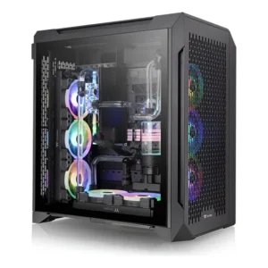 Gabinete Thermaltake Cte C700 Black Usb 3.2 Mid Tower 3 Fans Preto