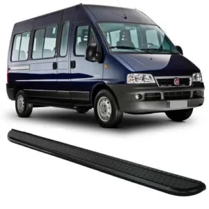 Estribo Lateral Preto Fiat Ducato Teto Alto De Roda A Roda