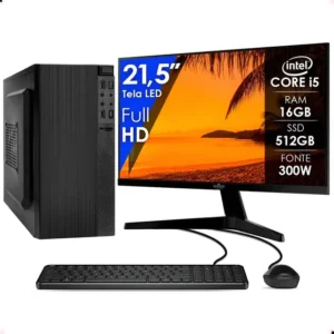Computador Completo Intel I5 16gb Ssd 512gb 21,5 Strong Tech 16 Gb