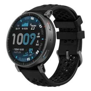 Relógio inteligente Amazfit Active Max Amoled 1,75 Gps 5atm cinza Silicone preto cinza