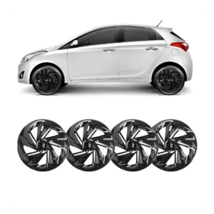 Jogo Calotas Aro 14 Hb20 Hatch Hb20s Preto Brilho 2013 2014