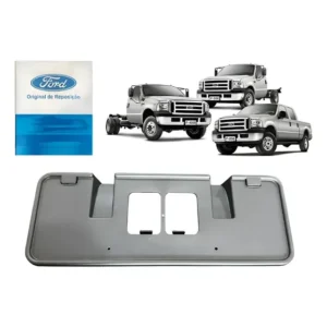 Suporte De Placa F250 F350 F4000 2007 2008 2009 2010 2011 Preto