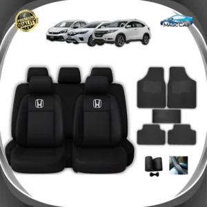 Capa Banco Couro Jogo De Tapete + Brinde Honda