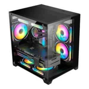 Gabinete Gamer Micro Cg-0830 Aquario S/fonte K-mex Box Preto