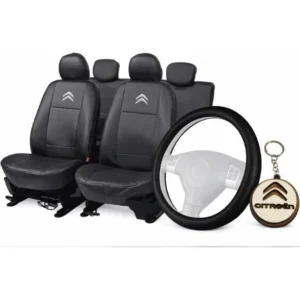 Capa De Couro+capa De Volante+chaveiro- Citroen Bassalt 2025