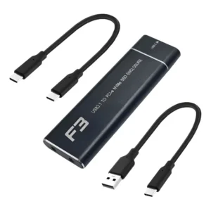 Adaptador M2 Nvme Pcie Externo Para Usb-c Ou Usb 3.0- 5 Unid Preto