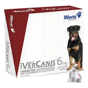 Comprimido Antipulgas Ivercanis Ectoparasitas 6mg Marca World Cães